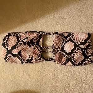 SHEIN Leopard print bathing top